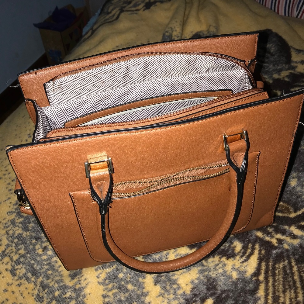 Vegan leather handbag